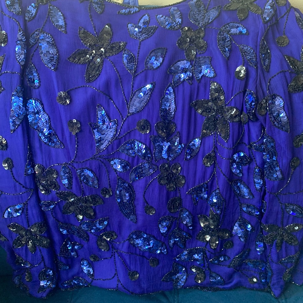 Vintage sequin small shirt